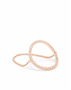Кольцо Big Circle из розового золота с бриллиантами Djula
