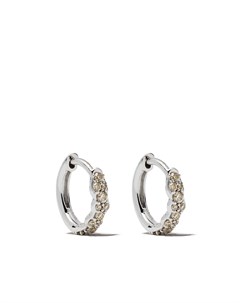 Серьги кольца Mini Interstellar из белого золота с бриллиантами Astley clarke