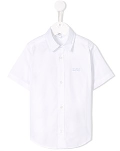 Рубашка с короткими рукавами и логотипом Boss kidswear