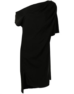 Платье миди асимметричного кроя с драпировкой Lisa von tang