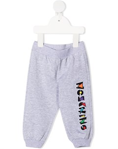 Спортивные брюки с вышитым логотипом Moschino kids