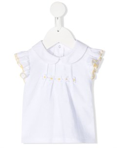 Платье с цветочной вышивкой и короткими рукавами Le bebé enfant