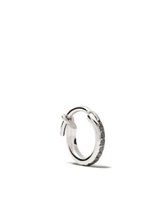 Единичная серьга кольцо из белого золота с бриллиантами Ileana makri