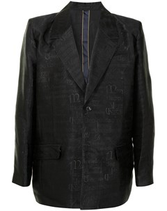 Однобортный пиджак с узором Doublet