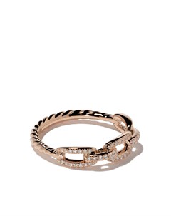 Кольцо Stax из розового золота с бриллиантами David yurman