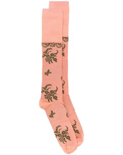 Длинные жаккардовые носки с цветочным узором Simone rocha