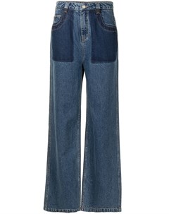 Широкие джинсы с контрастными карманами Portspure