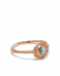 Кольцо Seeing Eye из розового золота с турмалином и бриллиантами Sirciam