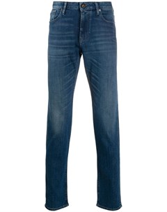 Прямые джинсы с эффектом потертости Emporio armani