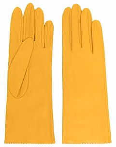 Кожаные перчатки с фестонами Manokhi