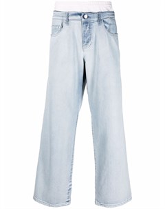 Широкие джинсы средней посадки Koché