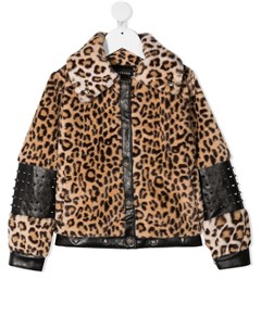 Куртка из искусственного меха с леопардовым принтом John richmond junior