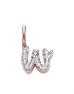 Подвеска в форме буквы W с бриллиантами Monica vinader