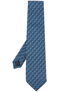 Шелковый галстук с принтом Narcissus Salvatore ferragamo