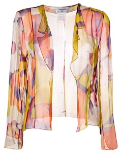 Прозрачная блузка с принтом Chanel pre-owned