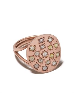 Кольцо Orbital из розового золота с бриллиантами Brooke gregson