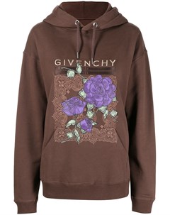 Худи с цветочной вышивкой Givenchy