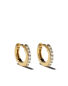 Серьги кольца из желтого золота с бриллиантами Astley clarke