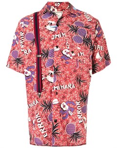 Рубашка с короткими рукавами и принтом Maison mihara yasuhiro