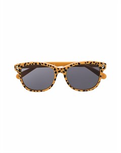 Солнцезащитные очки в квадратной оправе с леопардовым принтом Stella mccartney eyewear
