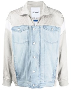 Джинсовая куртка с контрастными вставками Koché
