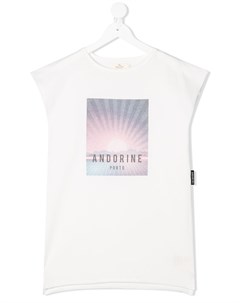 Платье без рукавов с логотипом Andorine