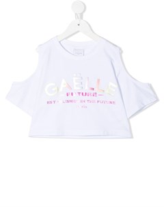 Укороченная футболка с открытыми плечами Gaelle paris kids