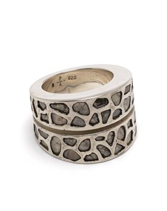 Серебряное кольцо с бриллиантами Parts of four