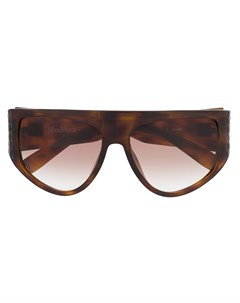Массивные солнцезащитные очки в D образной оправе Max mara