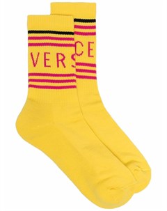 Носки вязки интарсия с логотипом Versace