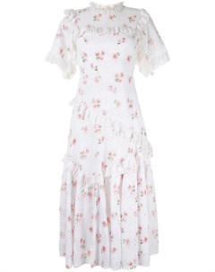 Платье с английской вышивкой и цветочным принтом Needle & thread