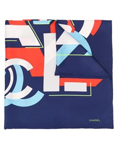 Платок с геометричным логотипом Chanel pre-owned