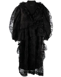 Платье из тюля с цветочной вышивкой Simone rocha