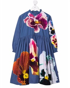 Платье с длинными рукавами и цветочным принтом Molo