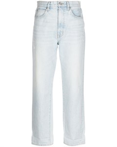 Зауженные джинсы с эффектом потертости Slvrlake