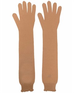 Длинные перчатки с вышитым логотипом Nº21
