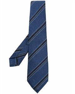 Полосатый галстук с заостренным носком Kiton