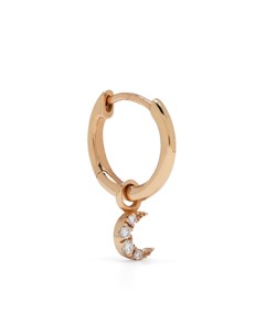 Серьга кольцо из розового золота с бриллиантами Djula