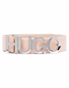 Ремень с пряжкой логотипом Hugo