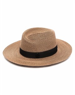 Соломенная шляпа федора Maison michel