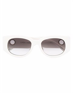 Солнцезащитные очки с массивными дужками Linda farrow
