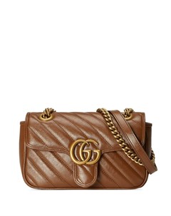 Стеганая мини сумка на плечо GG Marmont Gucci
