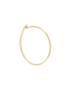 Единичная серьга кольцо из желтого золота Dodo