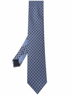 Шелковый галстук с геометричным узором Ermenegildo zegna