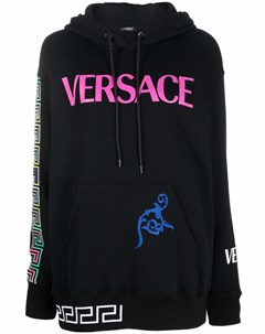 Худи с длинными рукавами и логотипом Versace