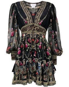 Шелковое платье Gothic Goddess с оборками Camilla