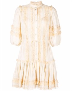 Плиссированное платье мини Zimmermann
