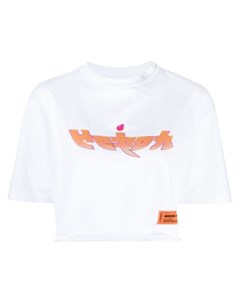 Укороченная футболка с короткими рукавами Heron preston