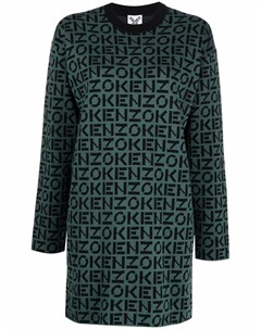 Платье свитер с монограммой Kenzo