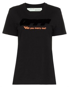 Футболка Will You Marry Me Off-white